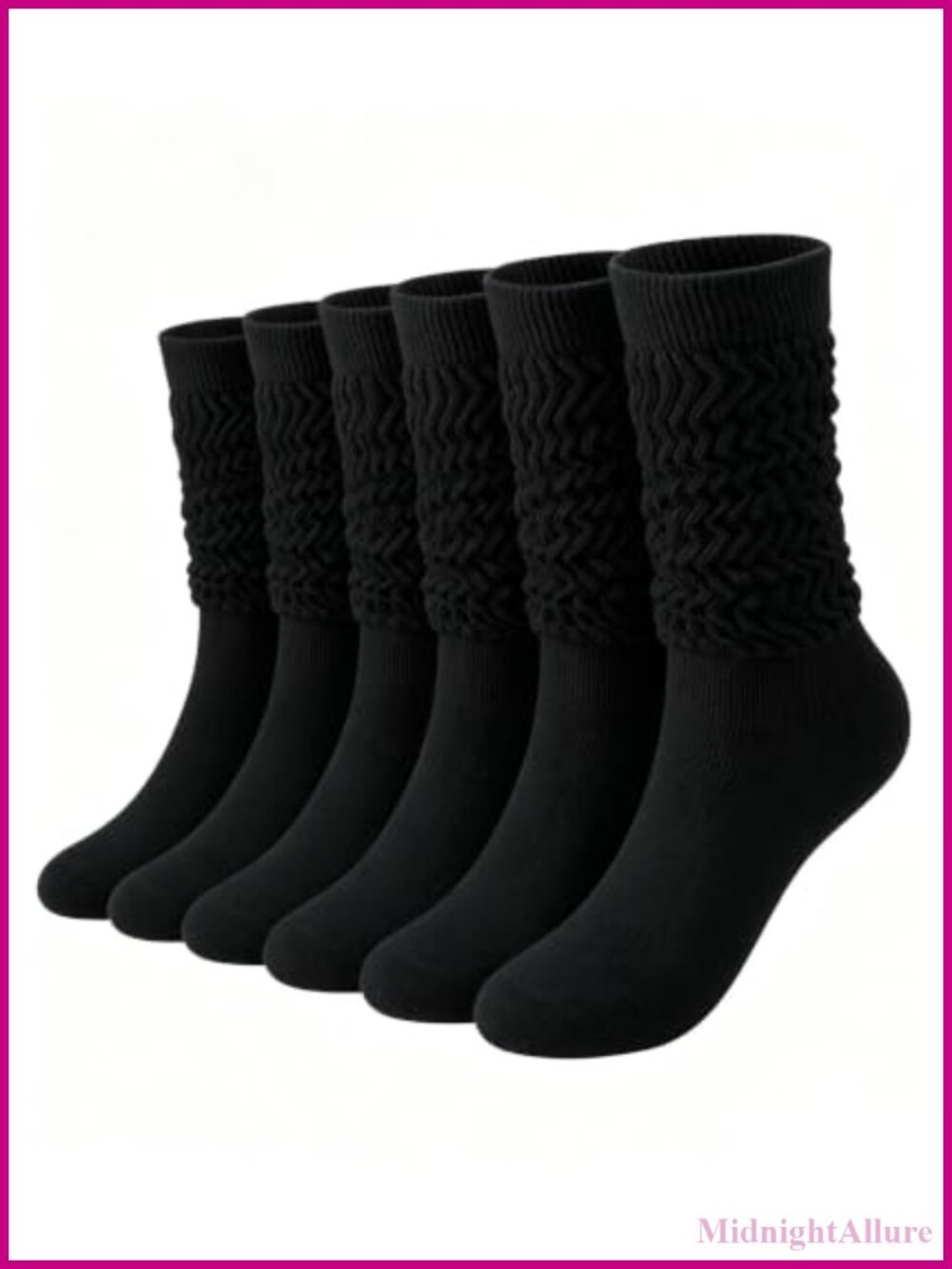 Slouchy Socks Women Knee High Knit Tube Leg Warmers for Boots